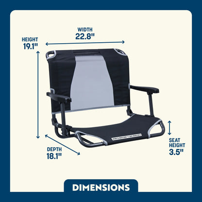 Big Comfort Stadium Chair™ with Armrests - Classic Pick
