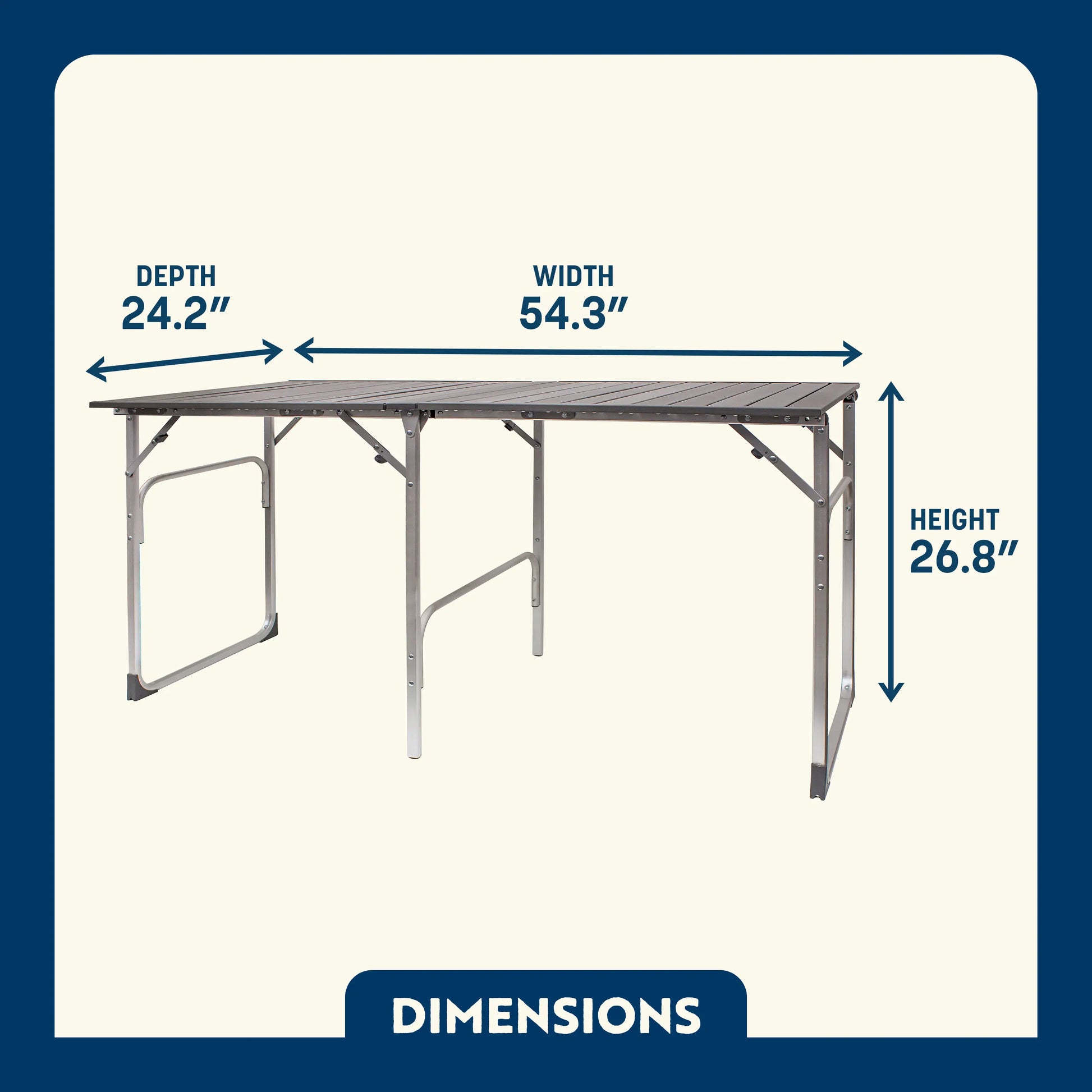 Slim-Fold Table - Modern Ready