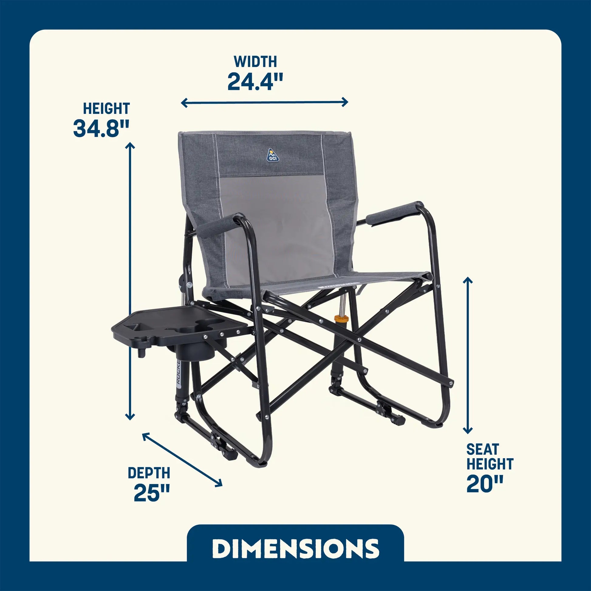 Freestyle Rocker™ with Side Table - Home Choice