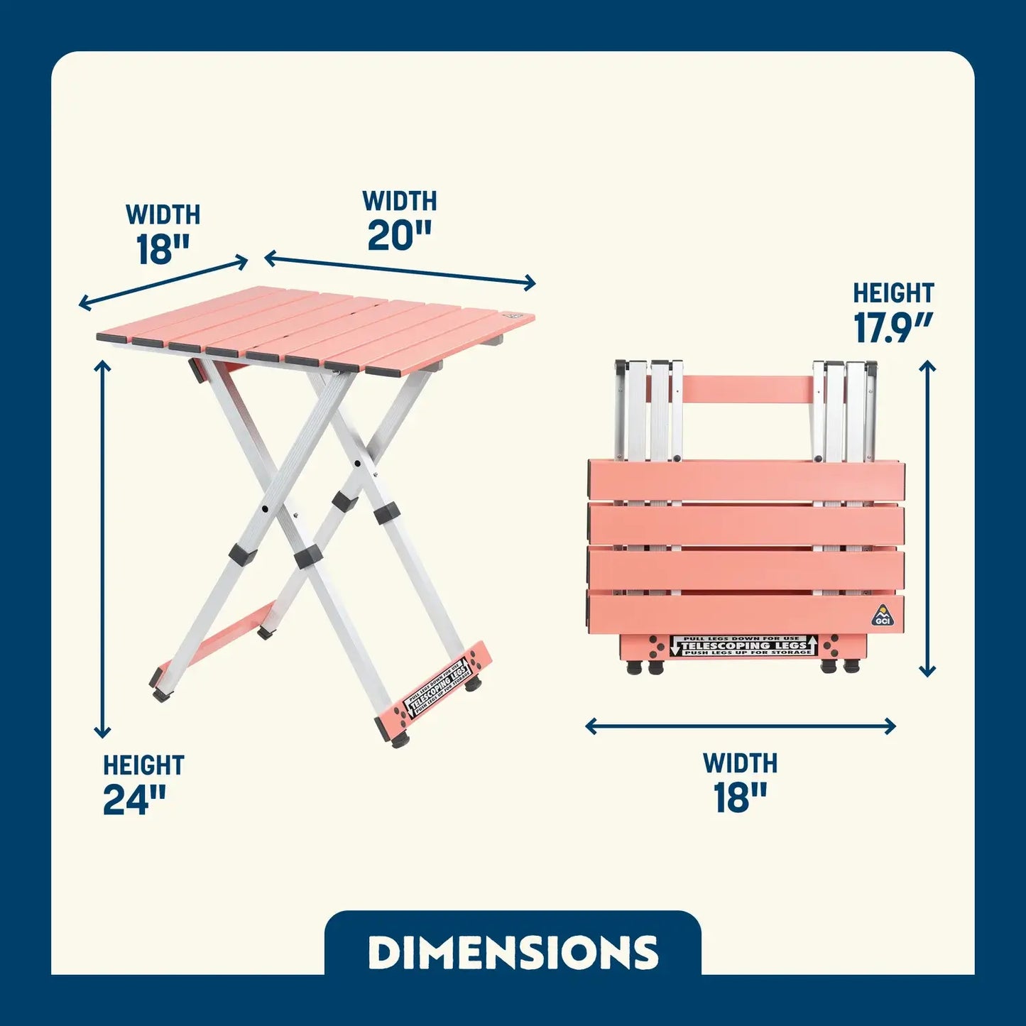 Compact Camp Table 20™ - Gift Ready