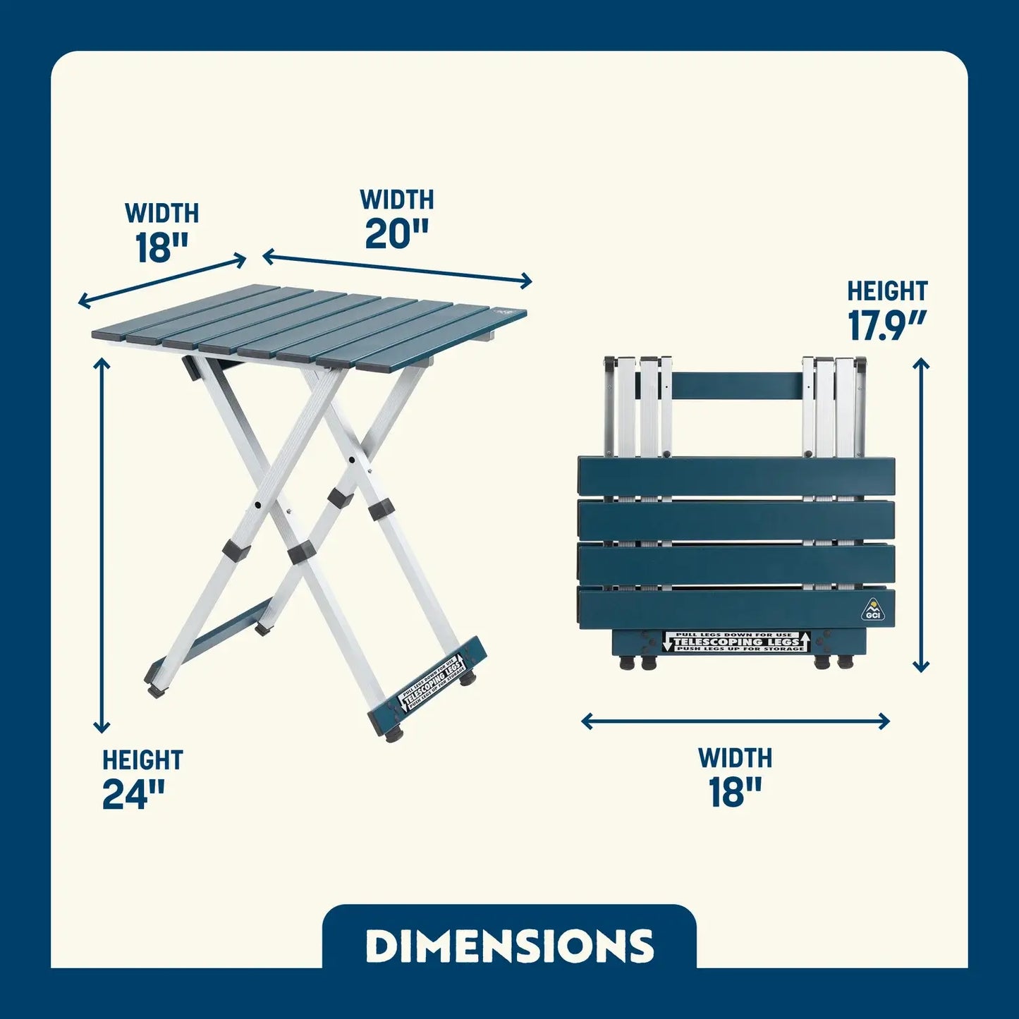 Compact Camp Table 20™ - Gift Ready