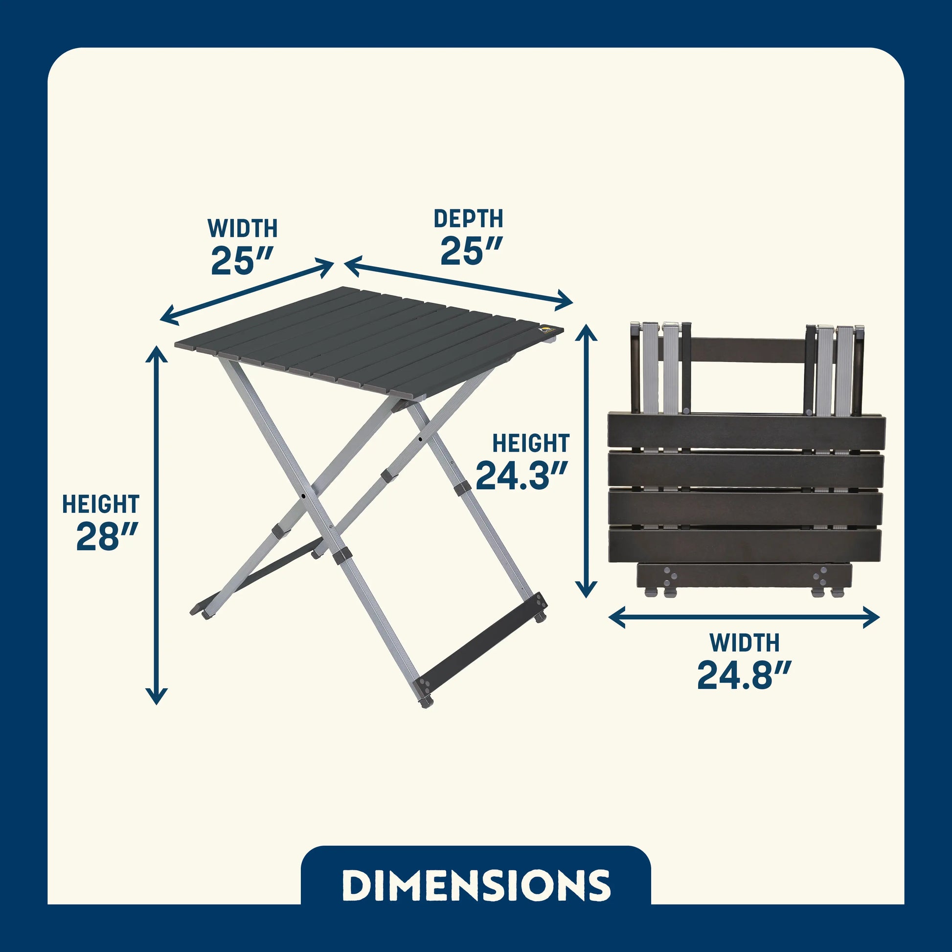 Compact Camp Table 25™ - Fresh Style