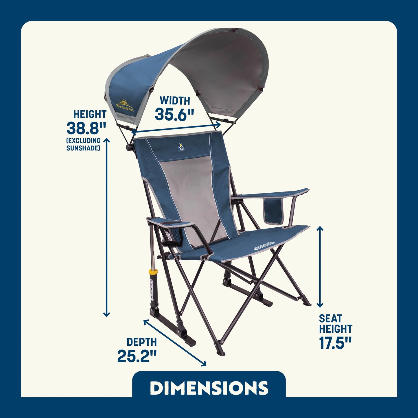 SunShade Rocker™ - Calm Finish