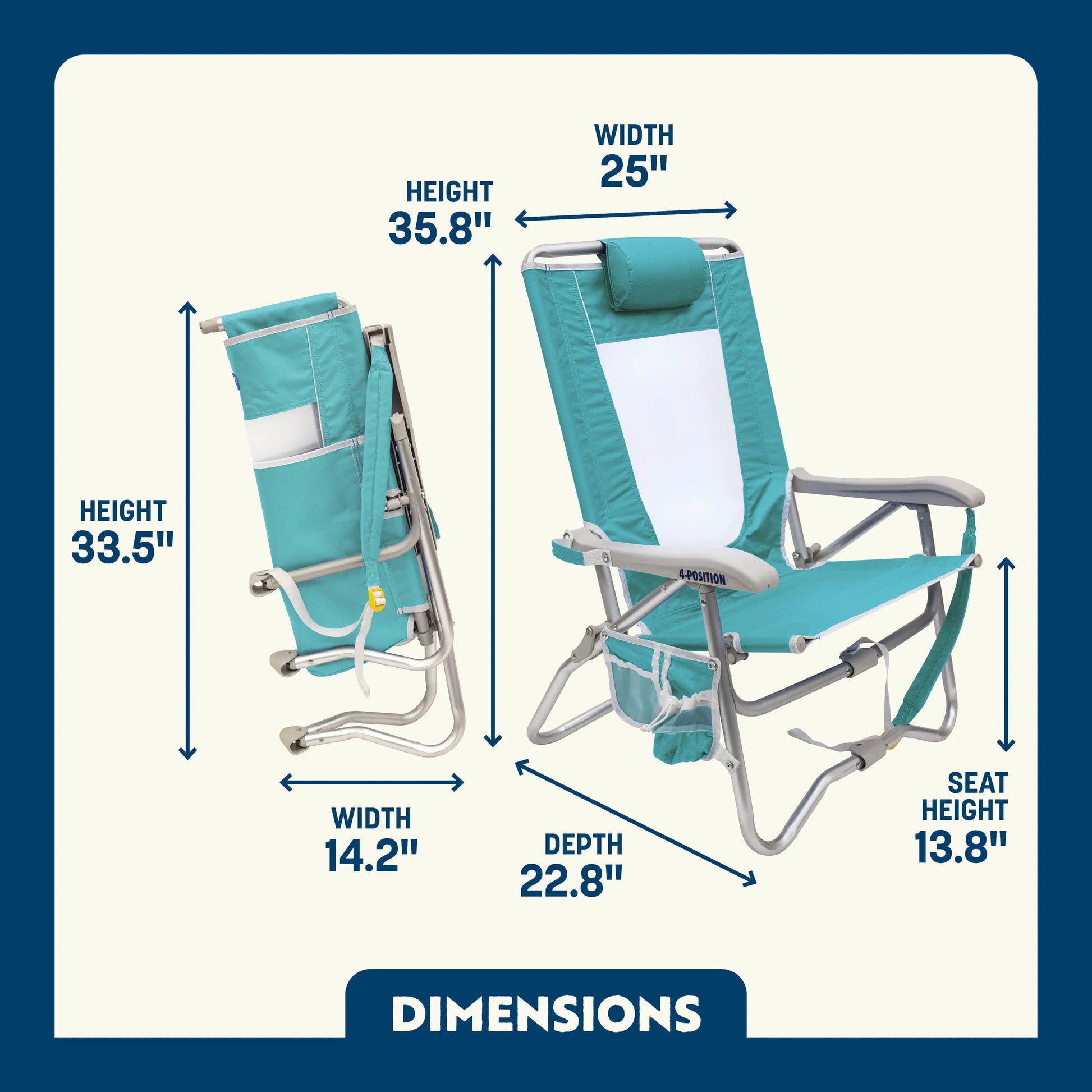 Bi-Fold Beach Chair™ - Travel Edit