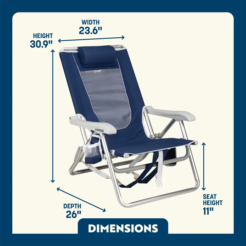 Backpack Beach Chair™ - Clean Bundle