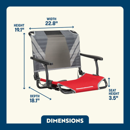 Big Comfort Stadium Chair™ with Armrests - Weekend Pair
