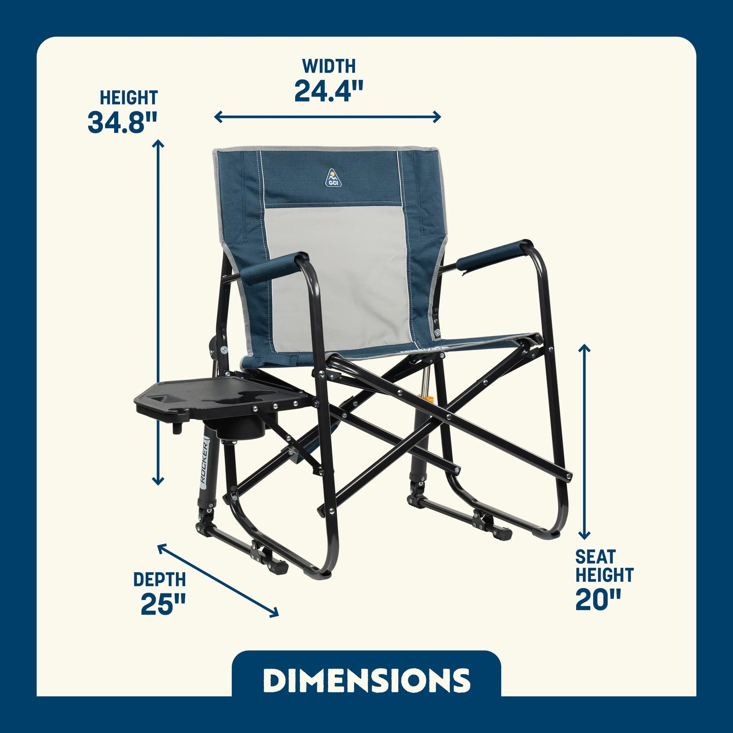Freestyle Rocker™ with Side Table - Home Choice