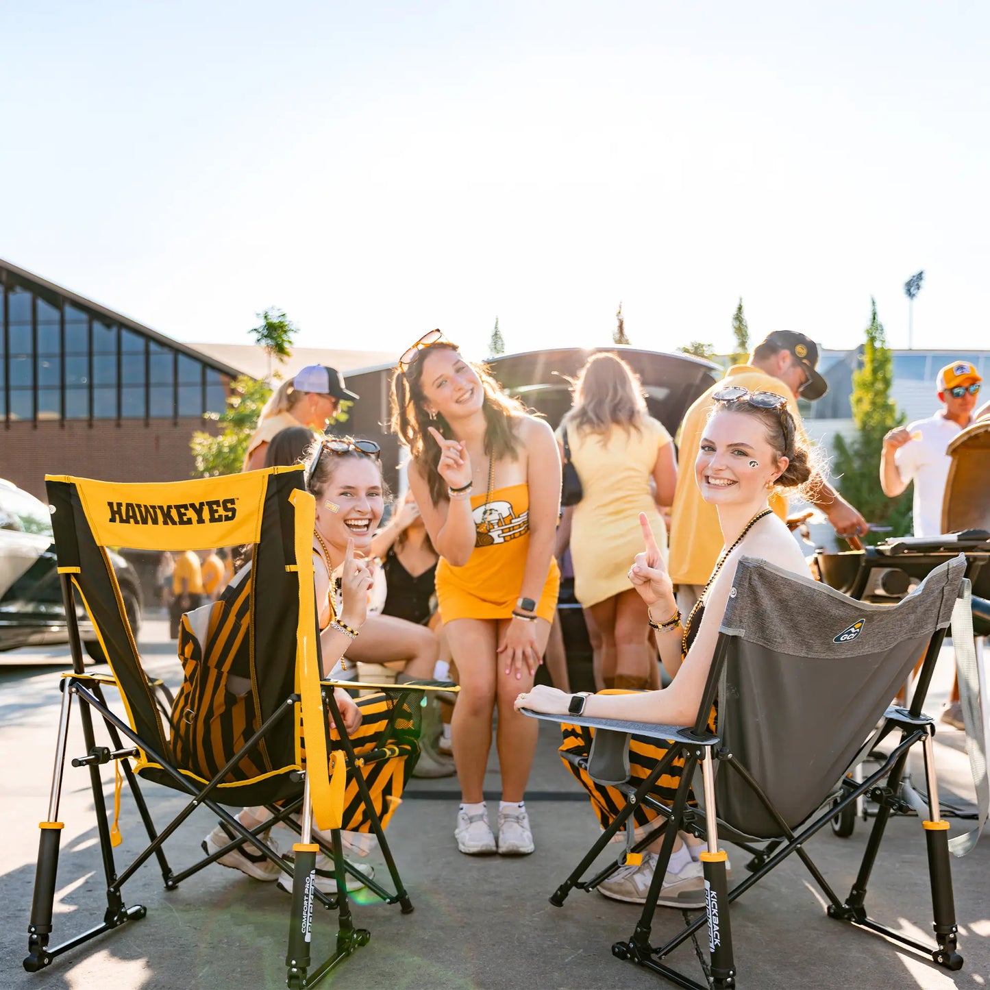 College Comfort Pro Rocker™ - Iowa Hawkeyes - Weekend Pair