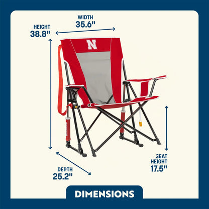 College Comfort Pro Rocker™ - Nebraska Cornhuskers - Simple Edit