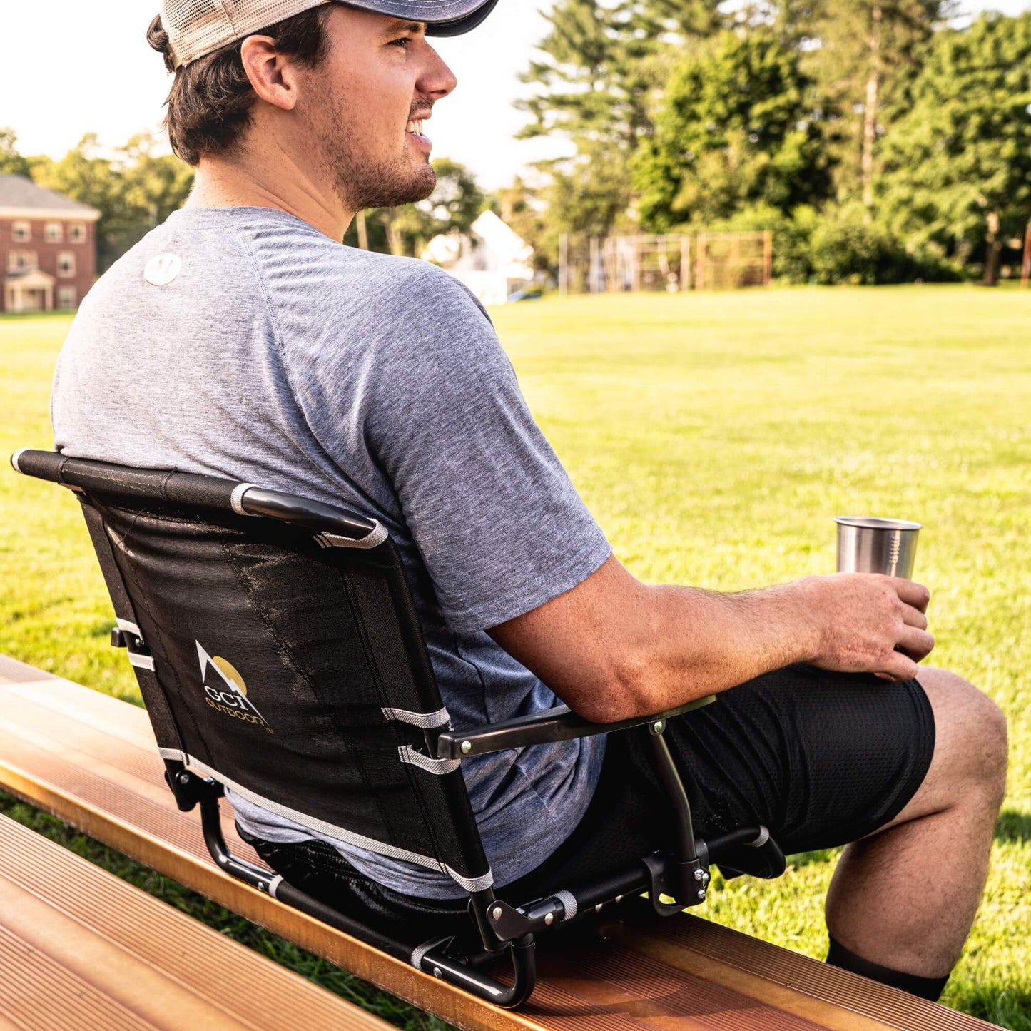 Big Comfort Stadium Chair™ with Armrests - Weekend Pair