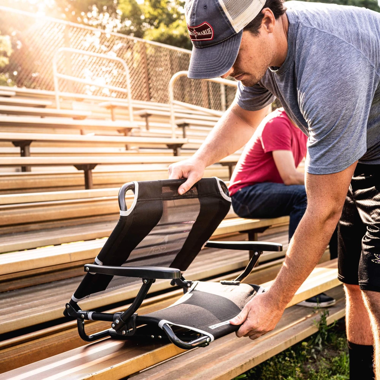 Big Comfort Stadium Chair™ with Armrests - Weekend Pair