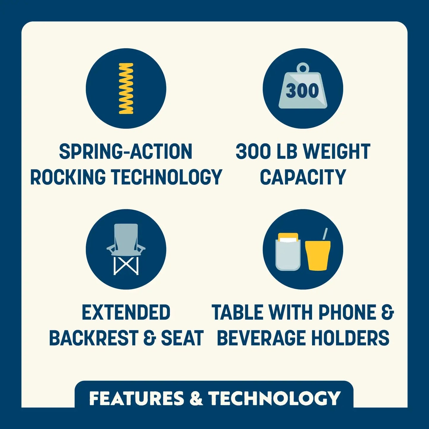 Stowaway Rocker™ with Side Table - Essential Set