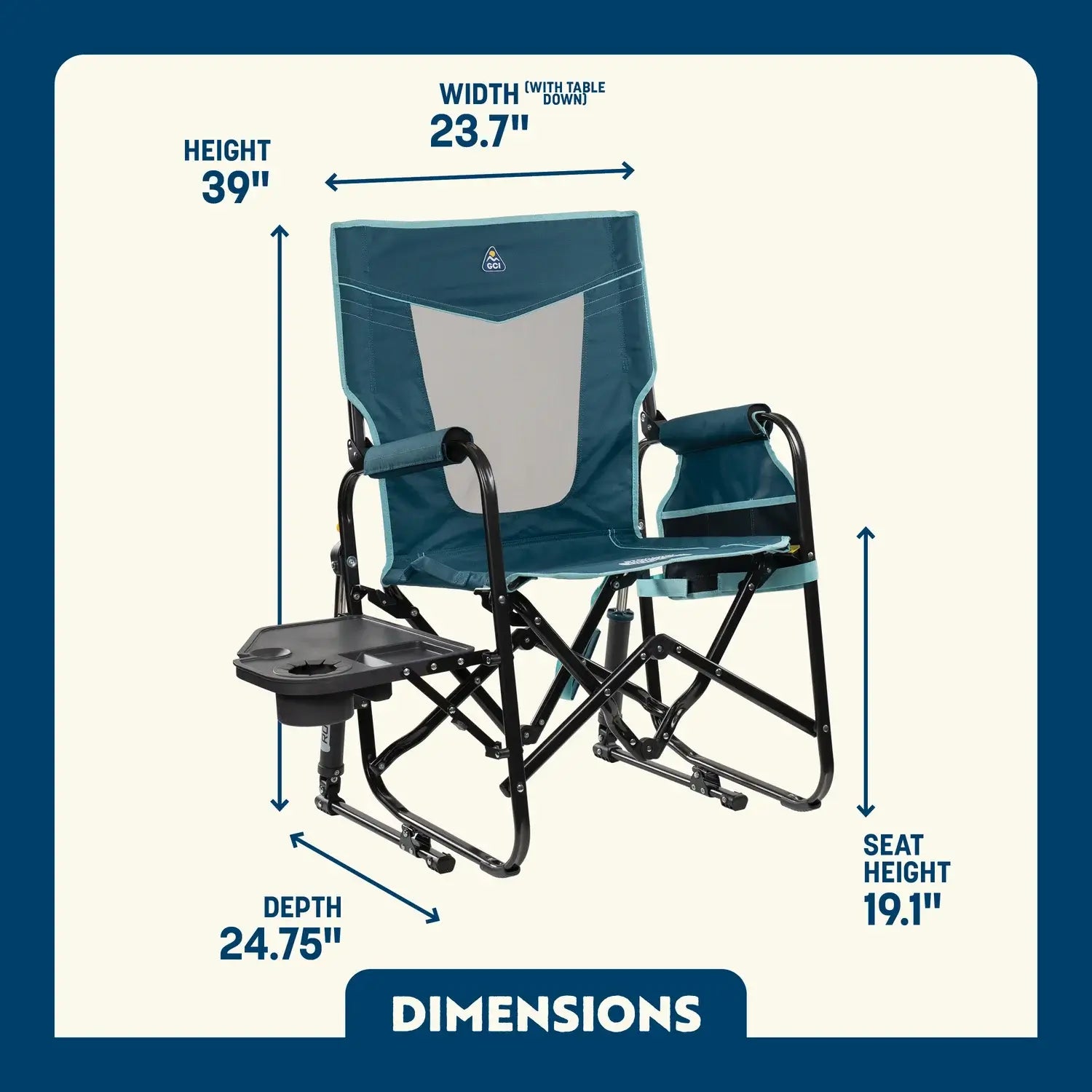Stowaway Rocker™ with Side Table - Essential Set